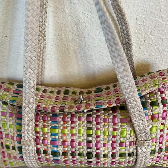 The Sak Woman's Woven Ribbon Bohemian Festival Mini Shoulder Bag - Picture 2 of 10